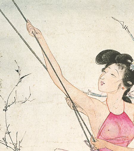 船山-胡也佛的仕女画和最知名的金瓶梅秘戏图